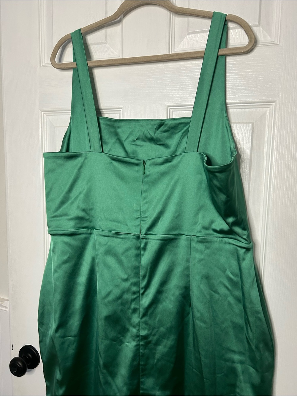 Abercrombie & Fitch Sculpting Stretch Satin Midi Dress - Picture 11 of 13